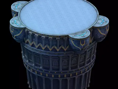 Moon City - Main Station 01 3D model