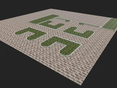 House Low poly model Low-poly 3D model