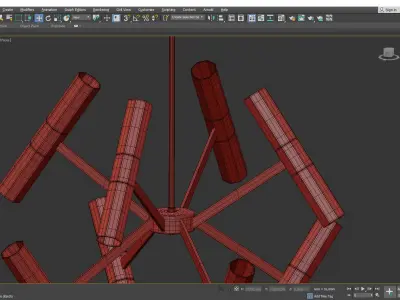 MARCIANO CHANDELIER Low-poly 3D model