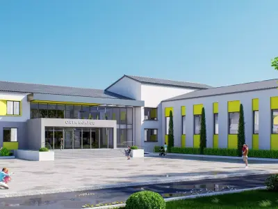 school Low-poly 3D model