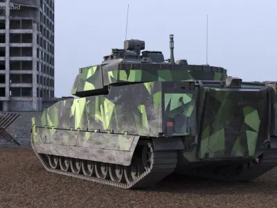  Dirty Swedish Battle Tank Strf 90 Mk IV 