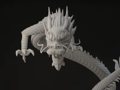 Asian dragon model 3D model