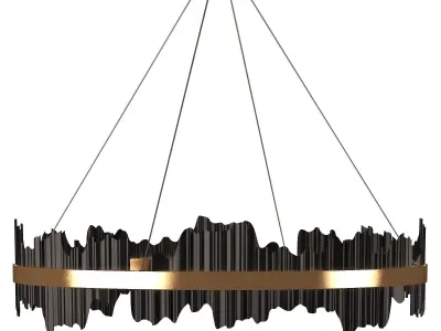 Nera Modern Ring Chandelier 3D model