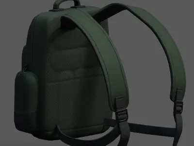 Backpack bag baggage Color 3d low poly Low-poly  Low-poly 3D model order