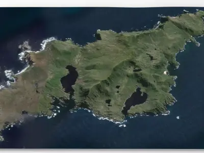 Island Isla Noir Chile 3D model