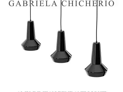 Amis de Jean Ceiling Light Low-poly 3D model