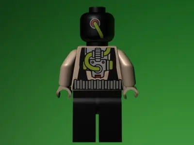 LEGO Bane 3D model