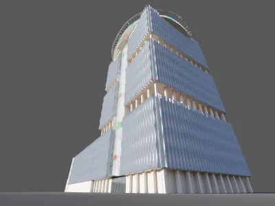 Sports tower - Saudi Arabia  3D model
