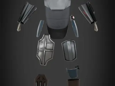 The Mandalorian Mando Armor for Cosplay 3D print model