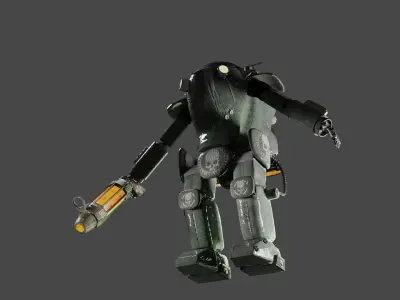 Machinen Krieger Fireball-sg Low-poly 3D model