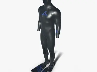 Diving wetsuit 3D model