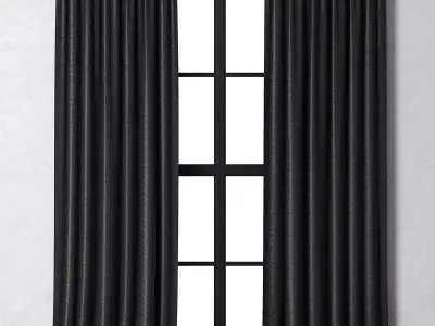 Curtain 5 blackout 3D model