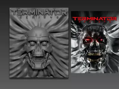 Terminator Genesis panel 3D print model