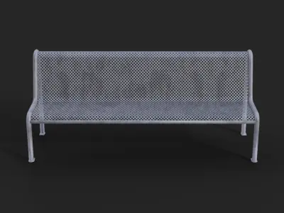 Sabadell Barcelona Bench Low-Poly Low-poly 3D model