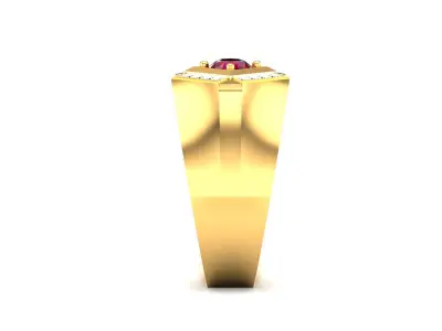 Mens  Ring  Render 3dm STL OBJ FBX Details 3D print model