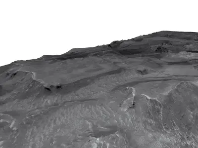 MARS VR - Chaos on the Floor of Candor Chasma 3D model