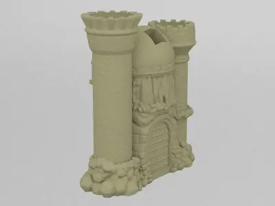 Skull Castle 3D print model