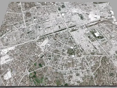 Cityscape Kayseri Turkey 3D model