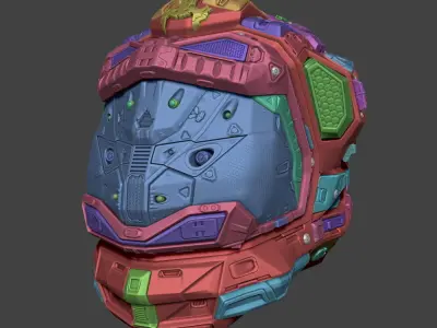 Sci Fi Helmet 3D model