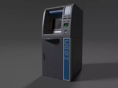 ATM Cashmachine 01 Low-poly 3D model