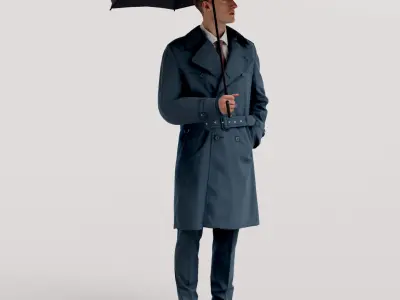 Humano 20-Collection 11 -  WINTER AUTUMN PEOPLE - 20x 3D models  3D model