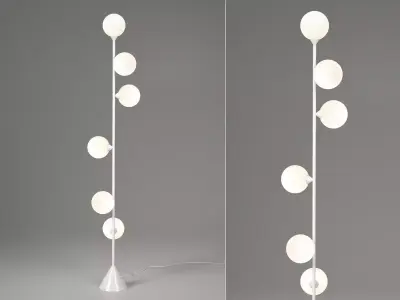 Vertical Globe 3D model