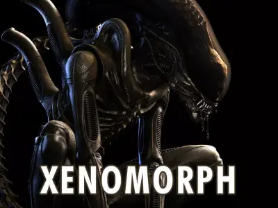 Alien Xenomorph Big Chap for 3D Printing 3D print model