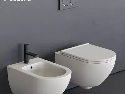 Ceramica Cielo Enjoy Wall-Hung WC Low-poly 3D model