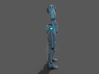 Tech Suit Low-poly 3D model