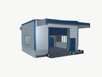 Garage shed 3D model