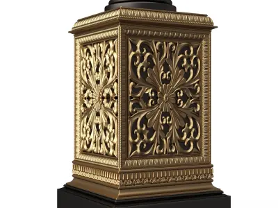 Classic Street Light 0103 Low-poly 3D model