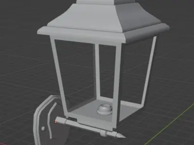 3D low poly lamp model Free low-poly 3D model