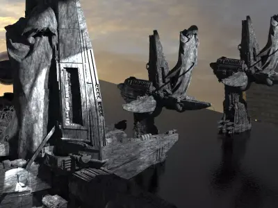 Angel Watch City Towers Kitbash  3D model