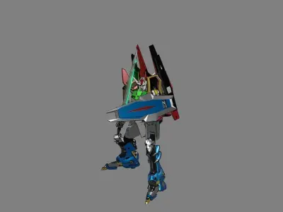 Attacker Gundam 19 3D model