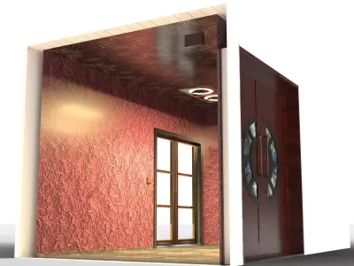 Lobby Interior Design without Furnitures 3D model