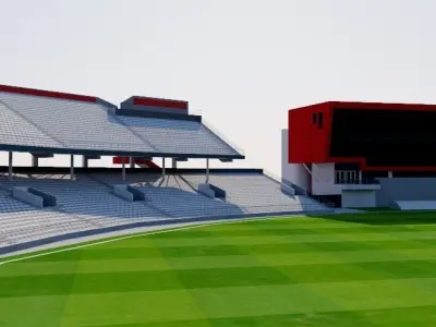 Old Trafford Cricket Ground - Manchester 3D model
