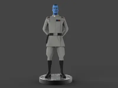 Grand Admiral Thrawn Figure 3D print model