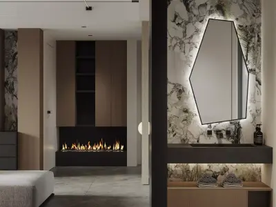 modern livingroom 3D model get