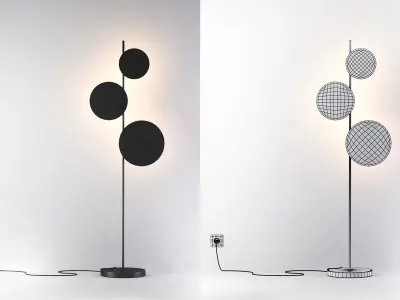 Ambiente floor and wall lamps 3D model