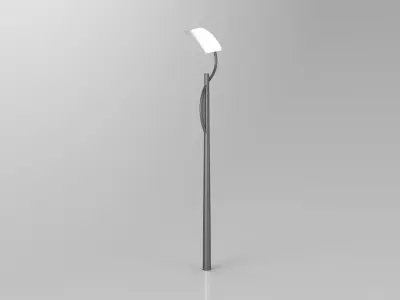 Indirect Light Street Lamp 3D model