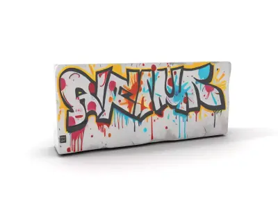Colorful Graffiti Wall model pack Texture