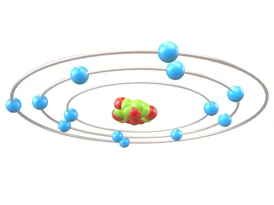 Aluminium Chemical Element v1 002 Low-poly 3D model
