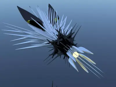 Spaceship Sci-Fi Stinger 3D 3D model