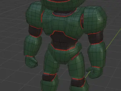 Lowpoly Robot  3D model