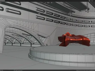 Art Museum Low-poly 3D model Low-poly 3D model