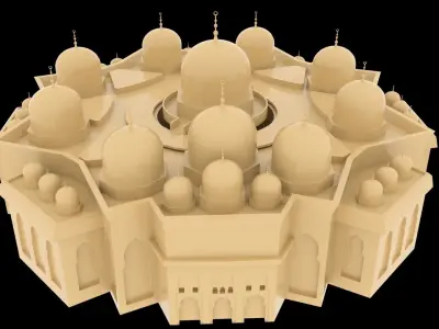 Holy Quran Academy in Sharjah 3D model