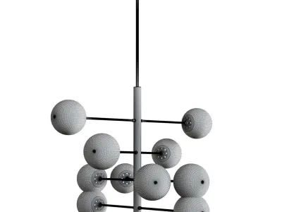 CEILING LAMP BALLS 3D model