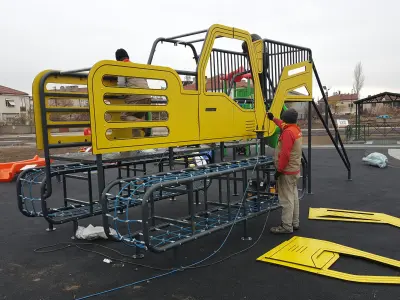 Outdoor excavator kids playground  3D model
