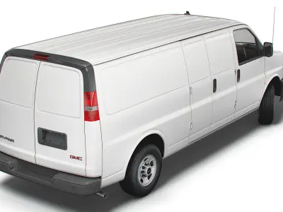 GMC Savana Cargo RWD 3500 Extended Van 2022 3D model