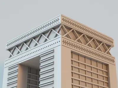 Dubai International Financial Centre DIFC 3D print model